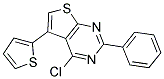 4-CHLORO-2-PHENYL-5-THIEN-2-YLTHIENO[2,3-D]PYRIMIDINE Struktur