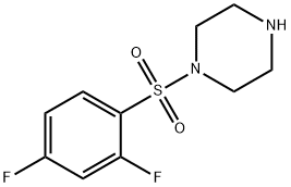 1-[(2,4-DIFLUOROPHENYL)SULFONYL]PIPERAZINE Struktur