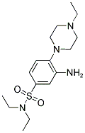 3-AMINO-N,N-DIETHYL-4-(4-ETHYL-PIPERAZIN-1-YL)-BENZENESULFONAMIDE Struktur