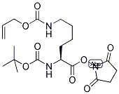 BOC-LYS(ALLOC)-OSU Struktur