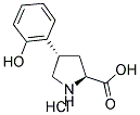 (+/-)-TRANS-4-(2-HYDROXYPHENYL)PYRROLIDINE-3-CARBOXYLIC ACID HYDROCHLORIDE Struktur