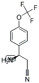 (R)-3-AMINO-3-(4-(TRIFLUOROMETHOXY)PHENYL)PROPANENITRILE Struktur