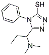 5-[1-(DIMETHYLAMINO)PROPYL]-4-PHENYL-4H-1,2,4-TRIAZOLE-3-THIOL Struktur