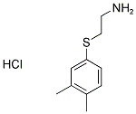 2-[(3,4-DIMETHYLPHENYL)THIO]ETHANAMINE HYDROCHLORIDE Struktur