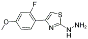 [4-(2-FLUORO-4-METHOXY-PHENYL)-THIAZOL-2-YL]-HYDRAZINE Struktur