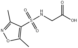 [[(3,5-DIMETHYLISOXAZOL-4-YL)SULFONYL]AMINO]ACETIC ACID Struktur