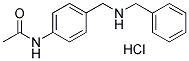 N-[4-(BENZYLAMINOMETHYL)PHENYL]ACETAMIDE HYDROCHLORIDE Struktur