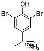 (R)-4-(1-AMINOETHYL)-2,6-DIBROMOPHENOL Struktur