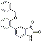 5-[2-(BENZYLOXY)PHENYL]-1H-INDOLE-2,3-DIONE Struktur