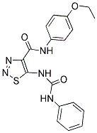 5-[(ANILINOCARBONYL)AMINO]-N-(4-ETHOXYPHENYL)-1,2,3-THIADIAZOLE-4-CARBOXAMIDE Struktur