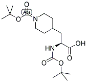 (S)-N-ALPHA-N'-DI-T-BUTYLOXYCARBONYL-4-PIPERIDYLALANINE Struktur