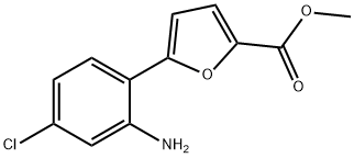 5-(2-AMINO-4-CHLORO-PHENYL)-FURAN-2-CARBOXYLIC ACID METHYL ESTER Struktur