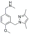 (3-[(3,5-DIMETHYL-1H-PYRAZOL-1-YL)METHYL]-4-METHOXYBENZYL) METHYLAMINE Struktur