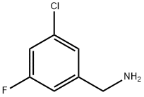 3-CHLORO-5-FLUOROBENZYLAMINE Struktur