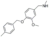 1-(3-METHOXY-4-((4-METHYLBENZYL)OXY)PHENYL)-N-METHYLMETHANAMINE Struktur