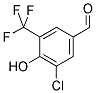 3-CHLORO-4-HYDROXY-5-TRIFLUOROMETHYL-BENZALDEHYDE Struktur