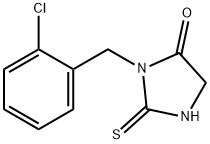 3-(2-CHLOROBENZYL)-2-MERCAPTO-3,5-DIHYDRO-4H-IMIDAZOL-4-ONE Struktur