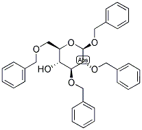 BENZYL 2,3,6-TRI-O-BENZYL-B-D-GLUCOPYRANOSIDE Struktur