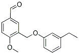 3-[(3-ETHYLPHENOXY)METHYL]-4-METHOXYBENZALDEHYDE Struktur