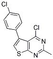 4-CHLORO-5-(4-CHLOROPHENYL)-2-METHYLTHIENO[2,3-D]PYRIMIDINE Struktur