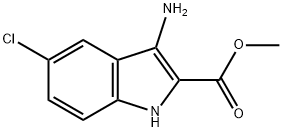 3-AMINO-5-CHLORO-1H-INDOLE-2-CARBOXYLIC ACID METHYL ESTER Struktur