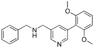 N-BENZYL-1-[5-(2,6-DIMETHOXYPHENYL)PYRIDIN-3-YL]METHANAMINE Struktur