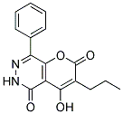 4-HYDROXY-8-PHENYL-3-PROPYL-2H-PYRANO[2,3-D]PYRIDAZINE-2,5(6H)-DIONE Struktur