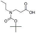 N-BOC-3-PROPYLAMINO-PROPIONIC ACID Struktur