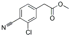 (3-CHLORO-4-CYANO-PHENYL)-ACETIC ACID METHYL ESTER Struktur