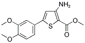 3-AMINO-5-(3,4-DIMETHOXY-PHENYL)-THIOPHENE-2-CARBOXYLIC ACID METHYL ESTER Struktur