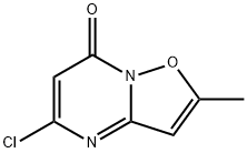 5-CHLORO-2-METHYL-7H-ISOXAZOLO[2,3-A]PYRIMIDIN-7-ONE Struktur