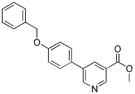 METHYL 5-[4-(BENZYLOXY)PHENYL]NICOTINATE Struktur