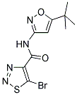 5-BROMO-N-(5-TERT-BUTYLISOXAZOL-3-YL)-1,2,3-THIADIAZOLE-4-CARBOXAMIDE Struktur