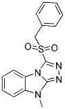 3-(BENZYLSULFONYL)-9-METHYL-9H-[1,2,4]TRIAZOLO[4,3-A]BENZIMIDAZOLE Struktur