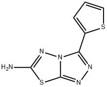 3-(2-THIENYL)[1,2,4]TRIAZOLO[3,4-B][1,3,4]THIADIAZOL-6-AMINE Struktur