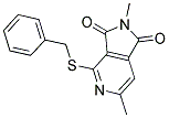 4-(BENZYLTHIO)-2,6-DIMETHYL-1H-PYRROLO[3,4-C]PYRIDINE-1,3(2H)-DIONE Struktur