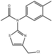 N-[4-(CHLOROMETHYL)-1,3-THIAZOL-2-YL]-N-(3,4-DIMETHYLPHENYL)ACETAMIDE Struktur