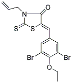 (5Z)-3-ALLYL-5-(3,5-DIBROMO-4-ETHOXYBENZYLIDENE)-2-THIOXO-1,3-THIAZOLIDIN-4-ONE Struktur