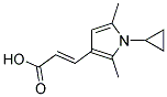 (2E)-3-(1-CYCLOPROPYL-2,5-DIMETHYL-1H-PYRROL-3-YL)ACRYLIC ACID Struktur