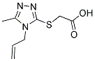 (4-ALLYL-5-METHYL-4 H-[1,2,4]TRIAZOL-3-YLSULFANYL)-ACETIC ACID Struktur