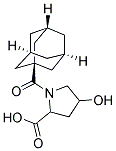 1-(1-ADAMANTYLCARBONYL)-4-HYDROXYPYRROLIDINE-2-CARBOXYLIC ACID Struktur