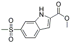 6-METHANESULFONYL-1H-INDOLE-2-CARBOXYLIC ACID METHYL ESTER Struktur