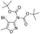 4-BROMO-5-METHYL-3-BIS-BOC-AMINO-ISOXAZOLE Struktur