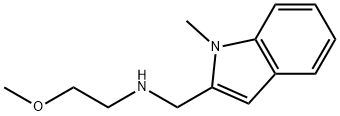 (2-METHOXYETHYL)[(1-METHYL-1H-INDOL-2-YL)-METHYL]AMINE Struktur