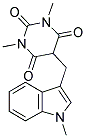 1,3-DIMETHYL-5-[(1-METHYL-1H-INDOL-3-YL)METHYL]PYRIMIDINE-2,4,6(1H,3H,5H)-TRIONE Struktur