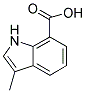 3-METHYL-1H-INDOLE-7-CARBOXYLIC ACID Struktur