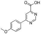 6-(4-METHOXY-PHENYL)-PYRIMIDINE-4-CARBOXYLIC ACID Struktur