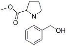 1-(2-HYDROXYMETHYL-PHENYL)-PYRROLIDINE-2-CARBOXYLIC ACID METHYL ESTER Struktur