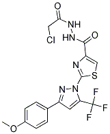 N'-(CHLOROACETYL)-2-[3-(4-METHOXYPHENYL)-5-(TRIFLUOROMETHYL)-1H-PYRAZOL-1-YL]-1,3-THIAZOLE-4-CARBOHYDRAZIDE Struktur