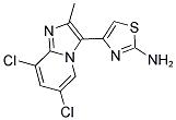 4-(6,8-DICHLORO-2-METHYL-IMIDAZO[1,2-A]PYRIDIN-3-YL)-THIAZOL-2-YLAMINE Struktur